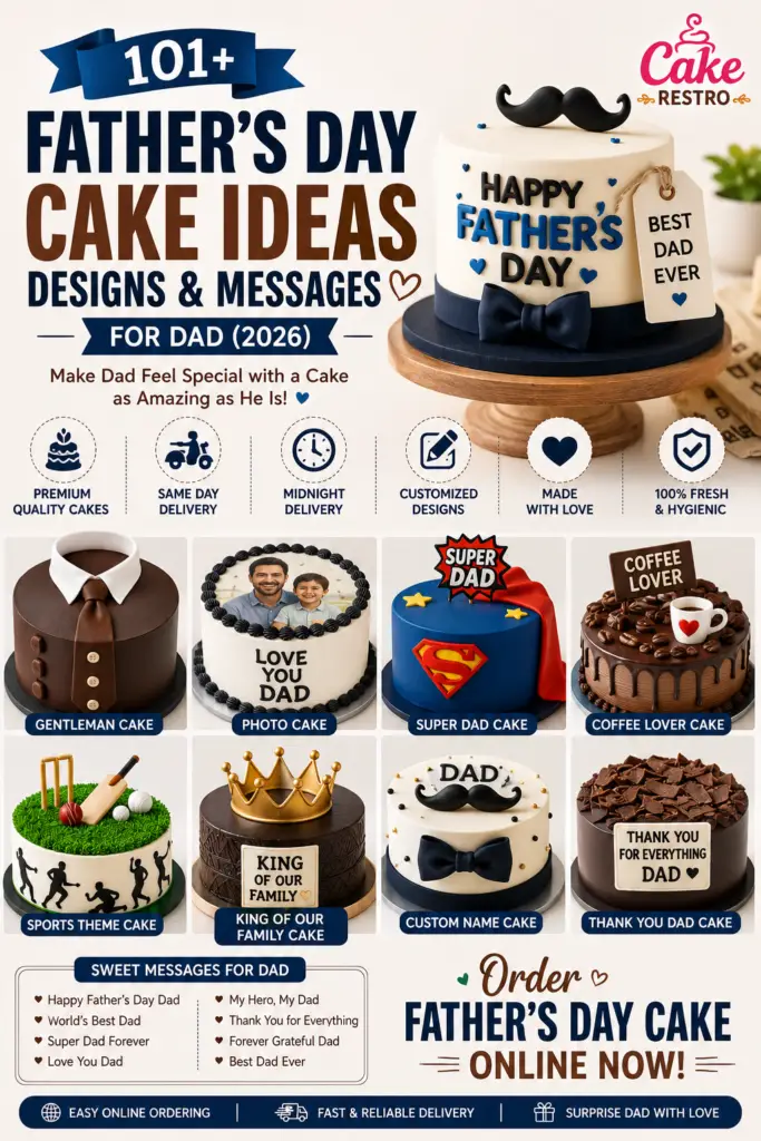 101 Fathers Day Cake Ideas Designs Messages for Dad 2026